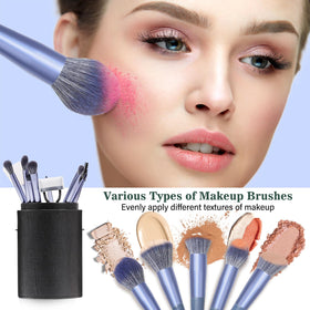 Luxbru soft bristle brush close-up for smooth blendable makeup application