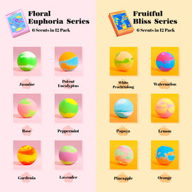 Luxdouce colorful bubbles and vibrant hues enhance the bath experience.