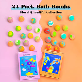 Luxdouce Fruity Bliss bath bombs offer fruit scents for a refreshing bath.