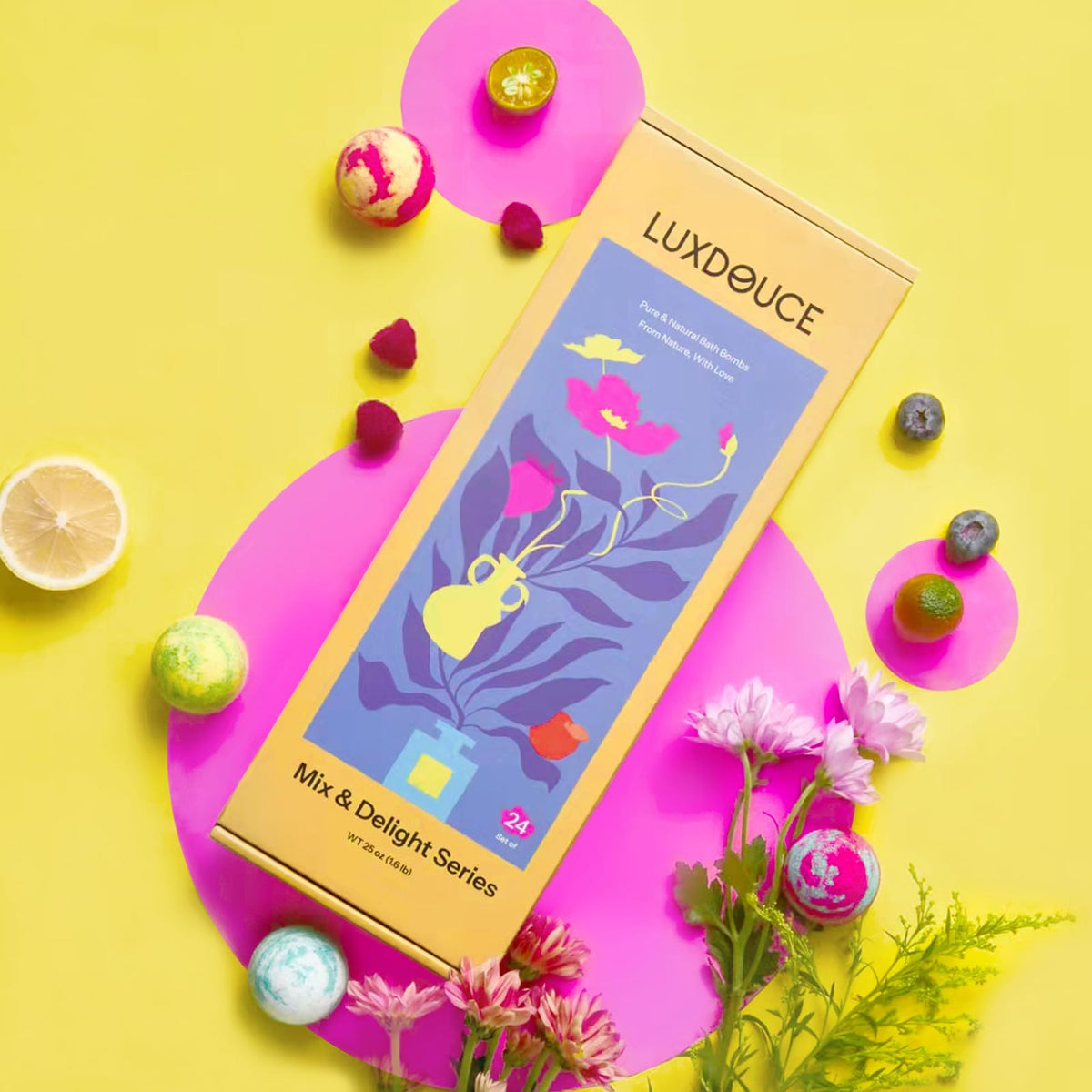 LUXDOUCE gift-ready packaging appeals to moms, wives, and daughters.