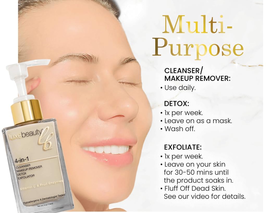 LUXEBEAUTY Luxe Cleanser packaging with vegan cruelty-free branding