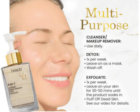 LUXEBEAUTY Luxe Cleanser packaging with vegan cruelty-free branding