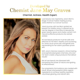 LUXEBEAUTY LuxeLotion dermatologist-tested seal of trust.