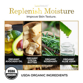 LUXEBEAUTY LuxeLotion raspberry seed oil nourishes dry skin.