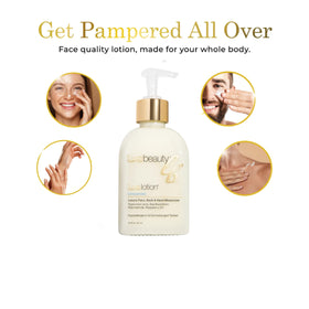 LUXEBEAUTY LuxeLotion vitamin B3 enhances skin vitality.