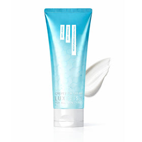 Luxeviss Advanced Crepey Skin Repair Cream bottle close-up for smoothing.