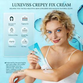 Luxeviss cream texture detail close-up highlighting silky, fast-absorbing feel.