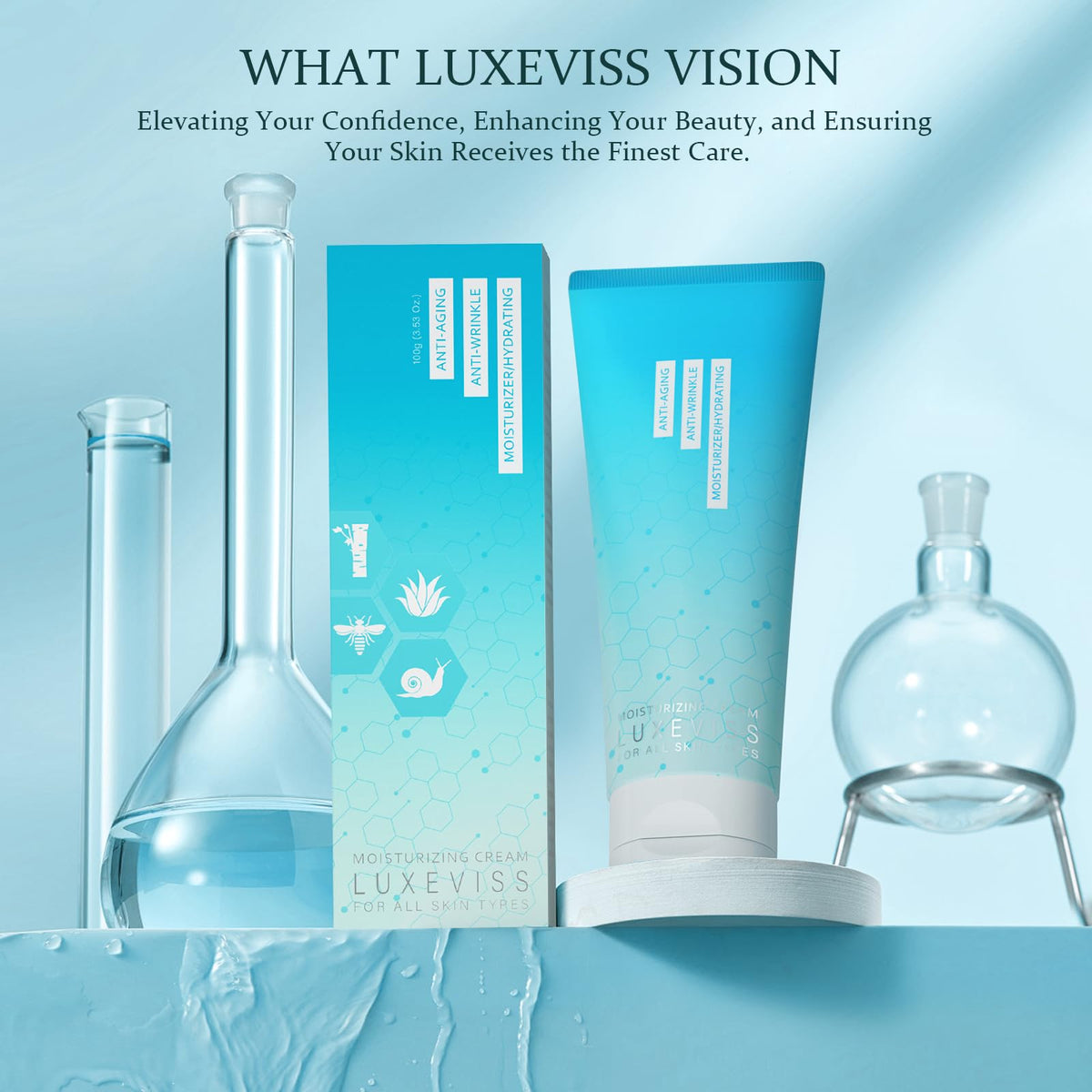 Luxeviss face-application friendly shot for daily routine.