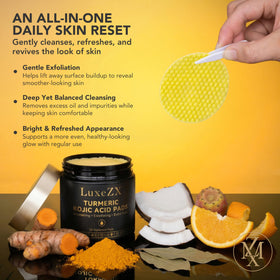 LuxeZX No-rinse cleansing pads for quick refresh after cleansing.