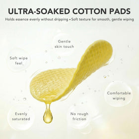 LuxeZX Turmeric Kojic Pads smooth side for refined prep and even tone.