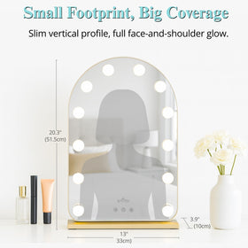 Luxfurni HD glass mirror delivers clear reflections with anti-glare protection.