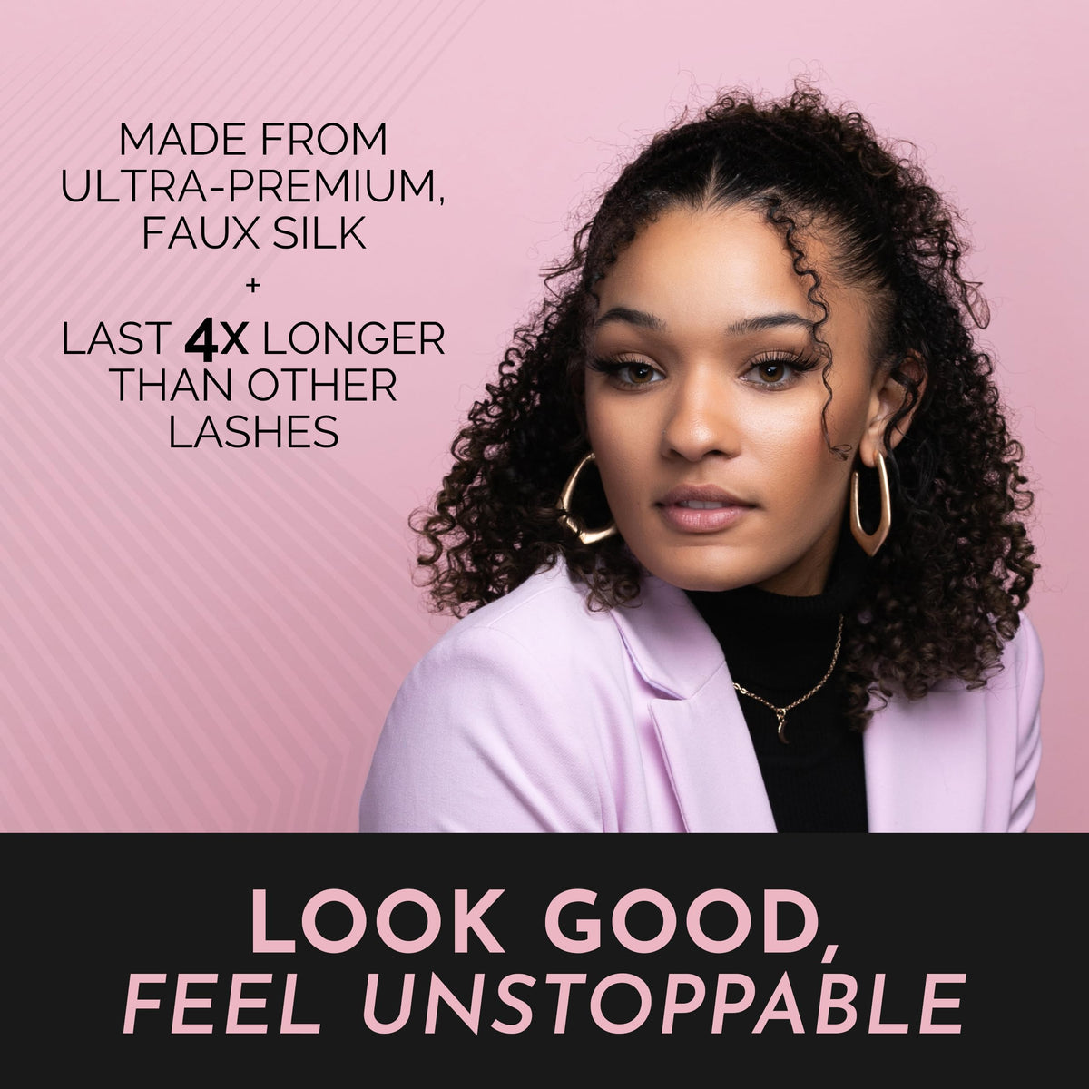 Luxillia brown and black lash collection showcasing versatile styling options.