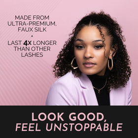 Luxillia brown and black lash collection showcasing versatile styling options.