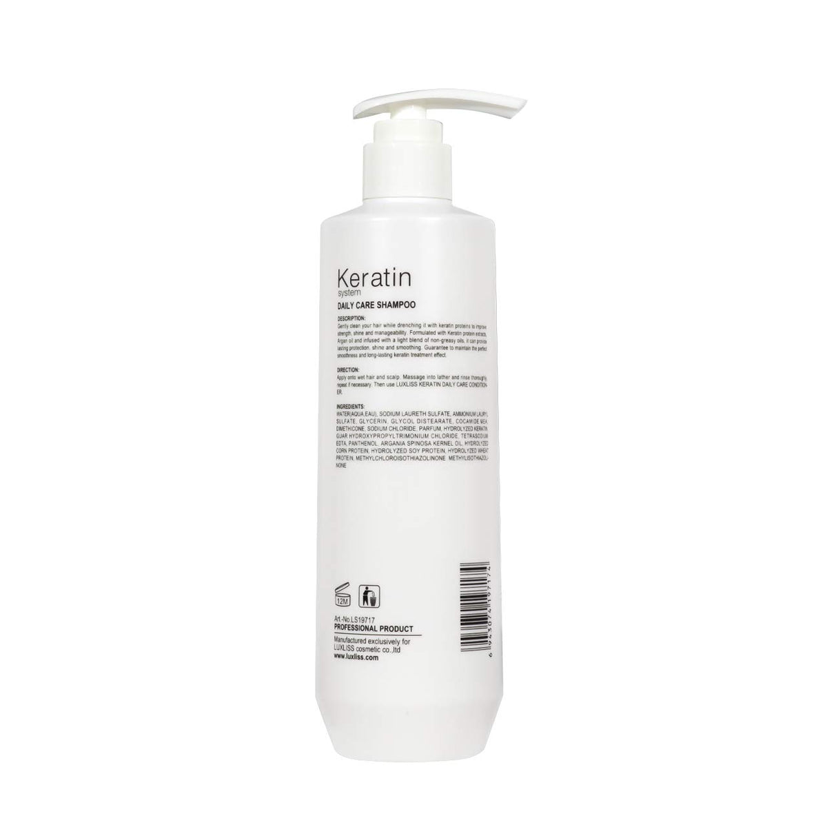 Luxliss hair after use showing shine and sleek finish.