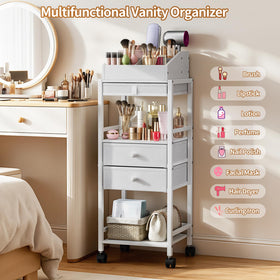 Luxspire versatile storage for skincare, cosmetics, tools, and beauty bottles.