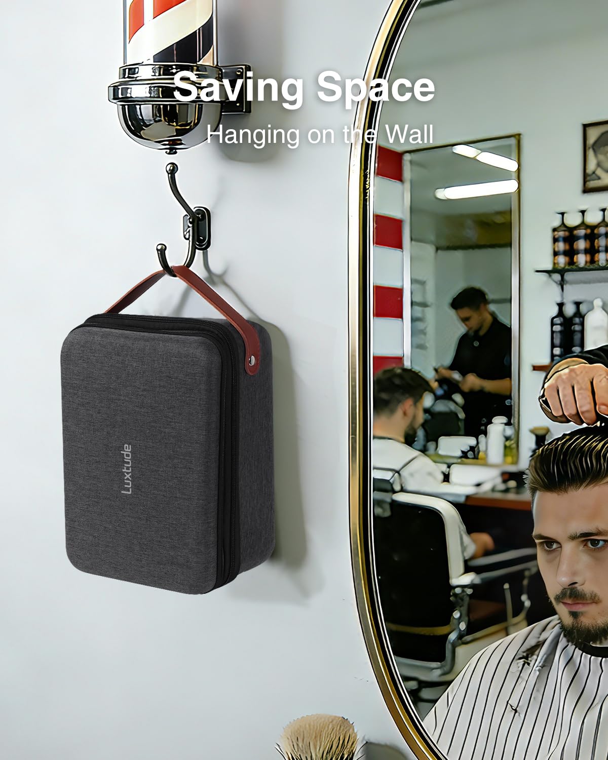 Luxtude hard EVA shell protects clippers from shocks while traveling.