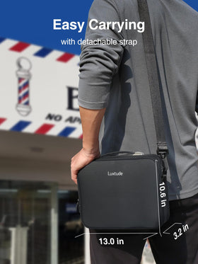 Luxtude large barber case gift-ready packaging.