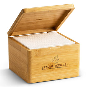 Luxu clean facial towels in a 60ct box for easy storage and travel cleansing