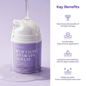 Luxvez serum gel texture ready for comfortable device glide.