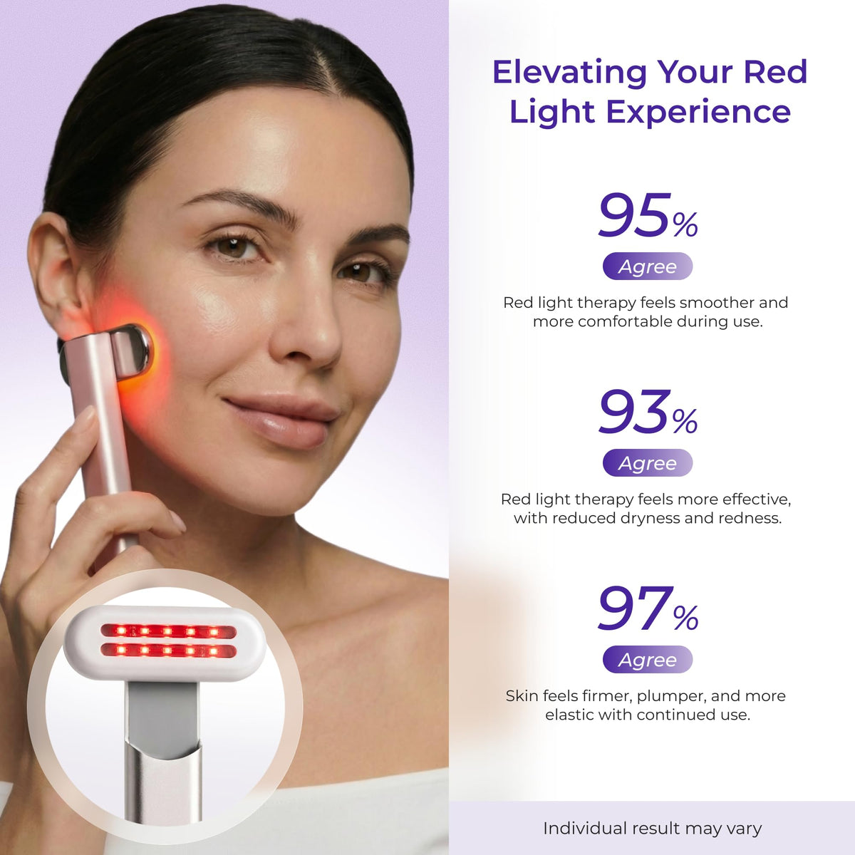 Luxvez serum with collagen-like components for a smoother feel.