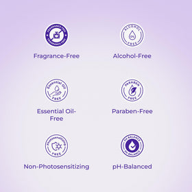 Luxvez serum on clean skin, ready for LED session.