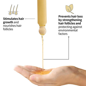 Lvjonya Rosemary Oil label closeup highlights vegan formula.