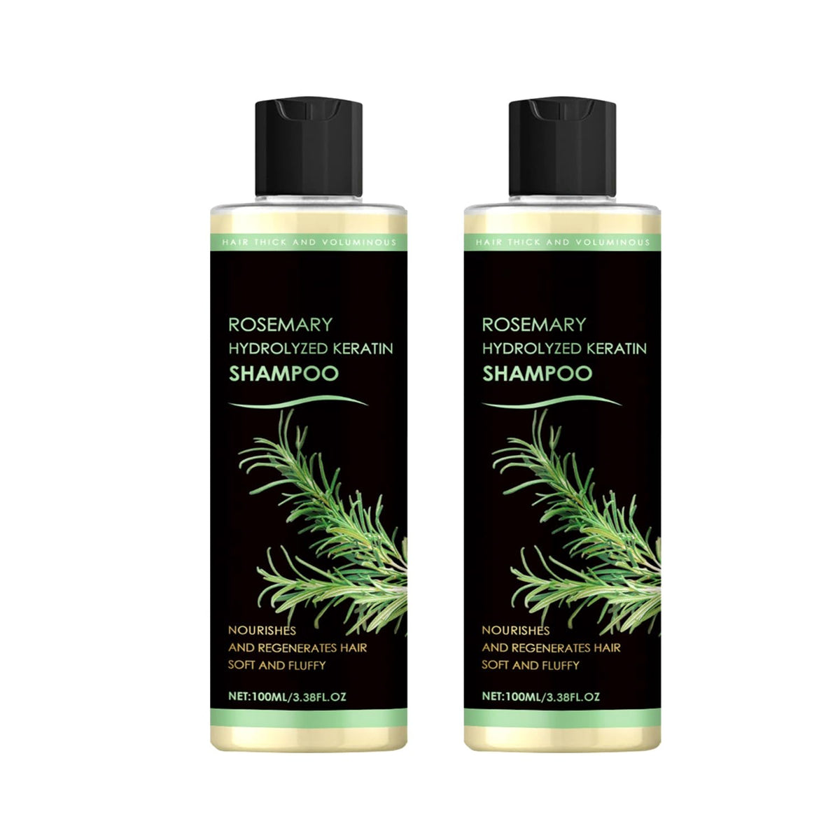 Lvjonya Rosemary Shampoo bottle highlighting growth support