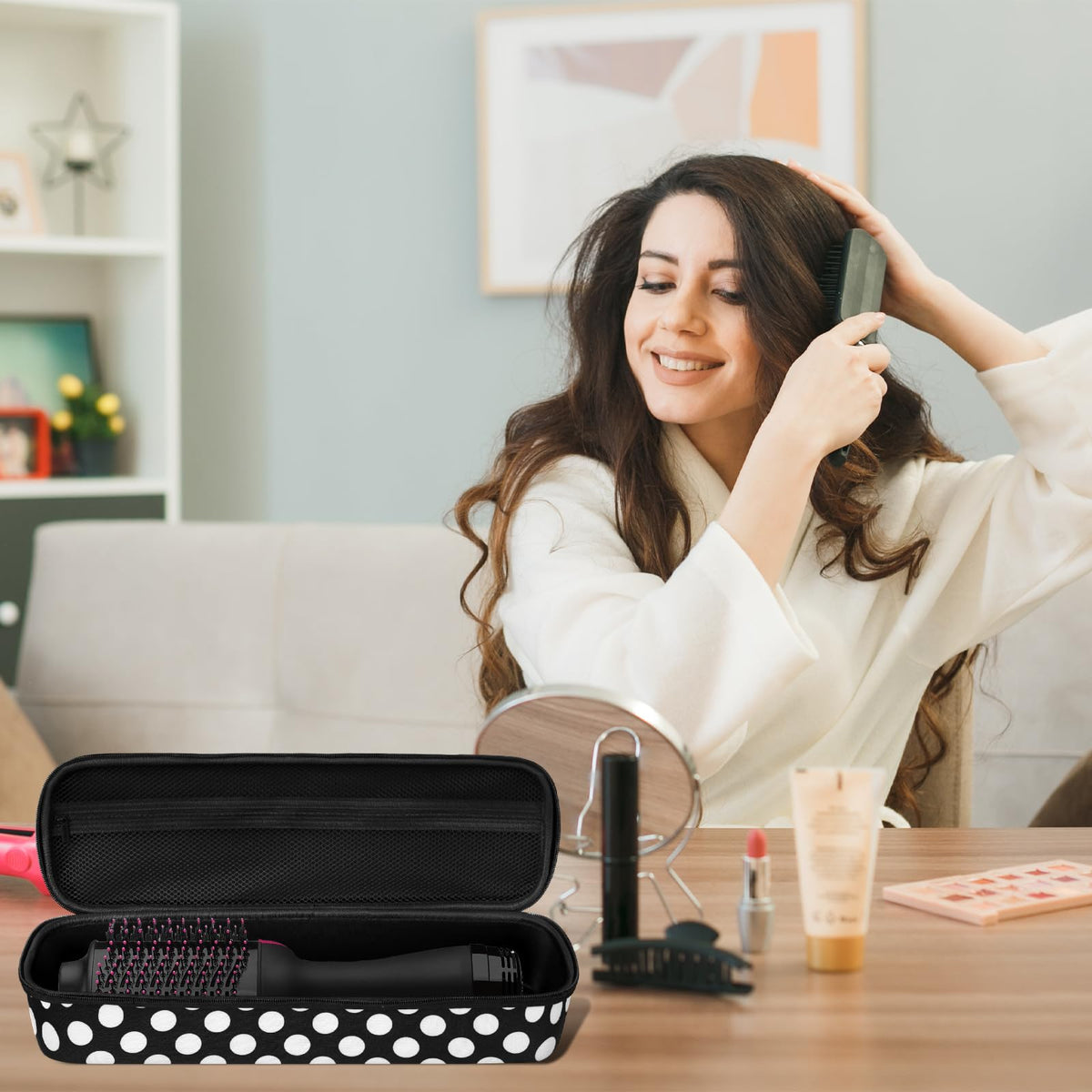 LVKAYCE multi-brand compatibility case fits various hot tools.
