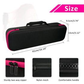 LVKAYCE Revlon One-Step case interior compartments hold accessories neatly.