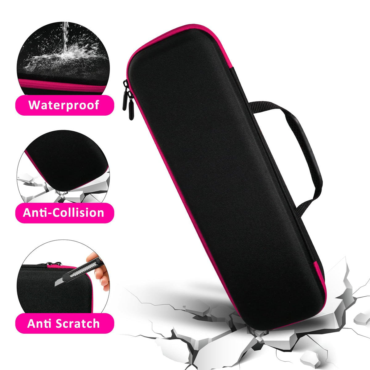 LVKAYCE Revlon Plus 2.0 case durable EVA shell guards against drops and moisture.