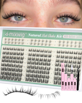 Lvmixwig bottom lashes 6mm for a balanced, natural finish.