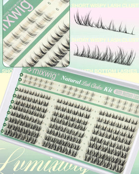 Lvmixwig DIY lash kit steps image for easy beginners.