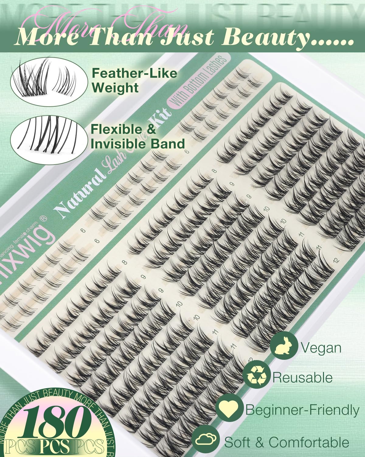 Lvmixwig lash bond and seal for secure wear.