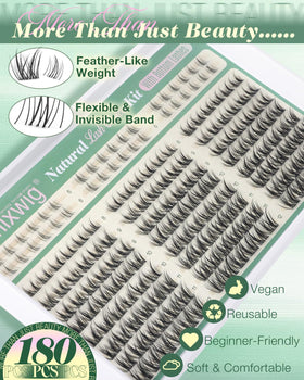 Lvmixwig lash bond and seal for secure wear.