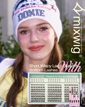 Lvmixwig wide-span lash band for quick, full coverage.