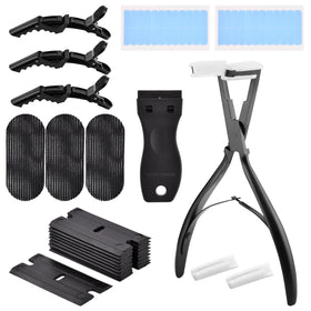LVOERTUIG tape-in extension pliers in black for precise application.