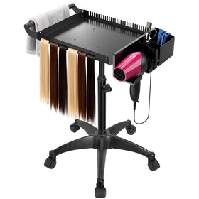 LWADALN Hairstylist Rolling Cart with tools and wheeled mobility for efficient styling.
