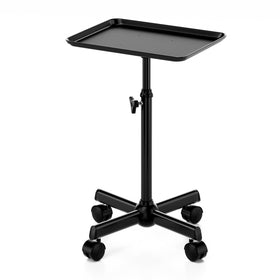 LWADALN salon cart with adjustable height tray on wheels for flexible workflow.
