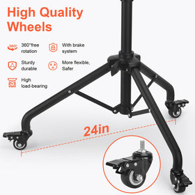 LWADALN Salon Tray Cart height adjustment enables ergonomic positioning.