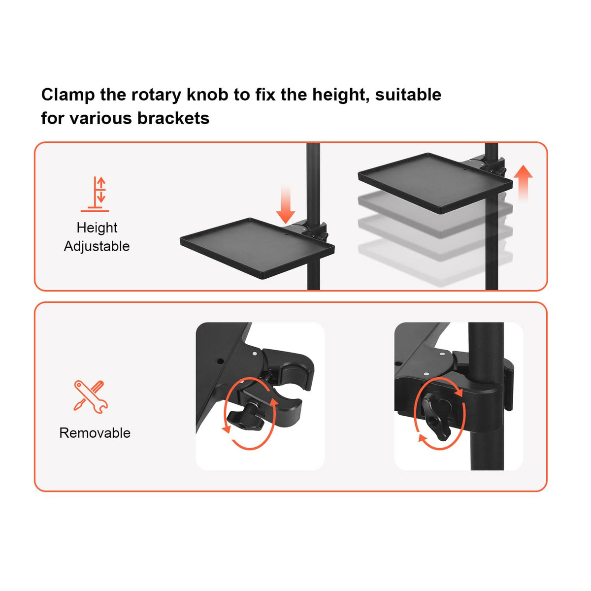 LWADALN silent metal wheels with brakes for controlled movement