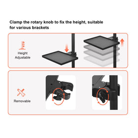 LWADALN silent metal wheels with brakes for controlled movement