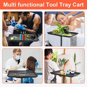 LWADALN Salon Tray Cart versatile use across beauty, dental, spa settings.