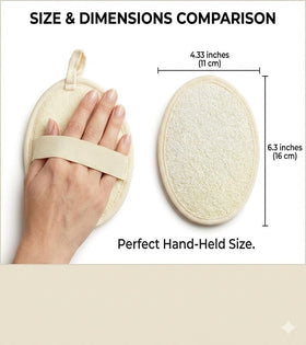 LWJTTDFJ loofah sponge with hand strap for easy grip