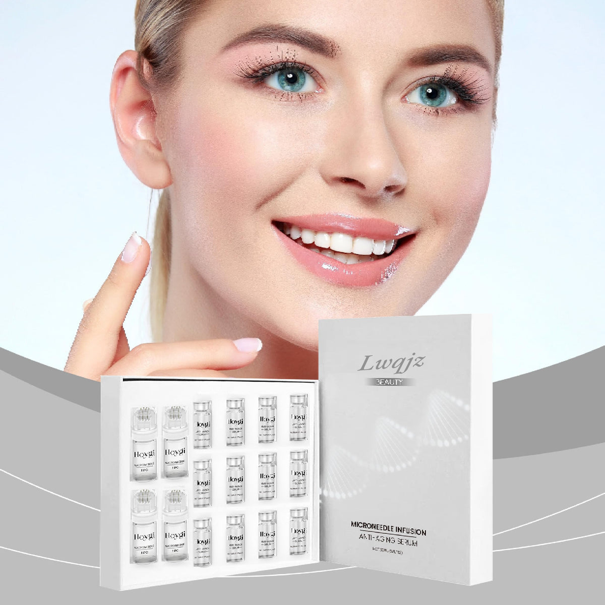 LWLQCZJ bottle serum application for seamless layering under moisturizer