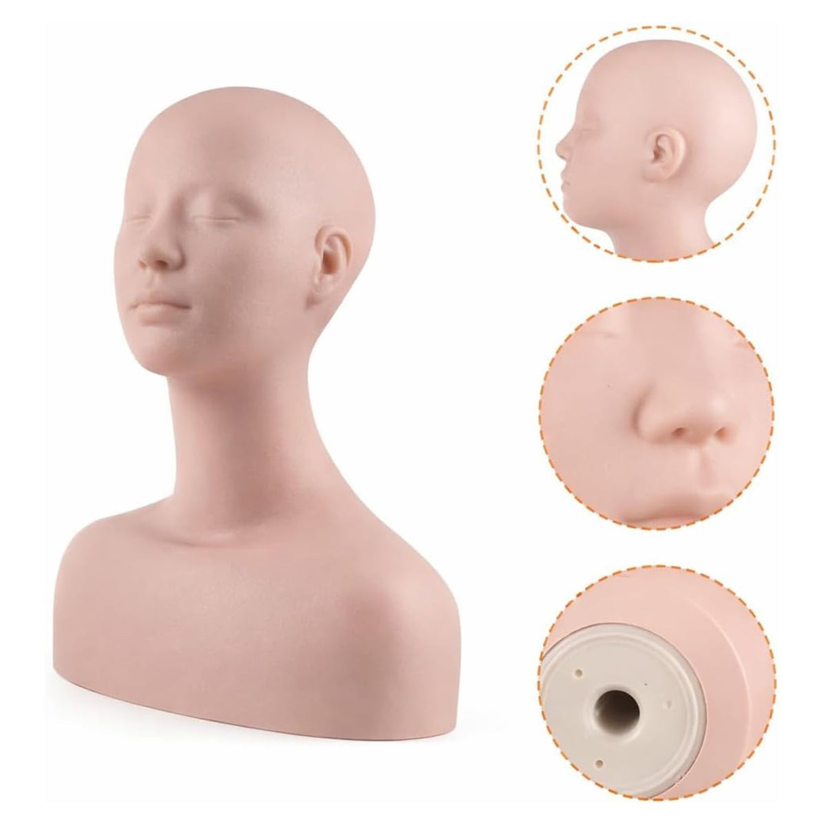 Lwuey beauty education mannequin head promotes confident classroom practice