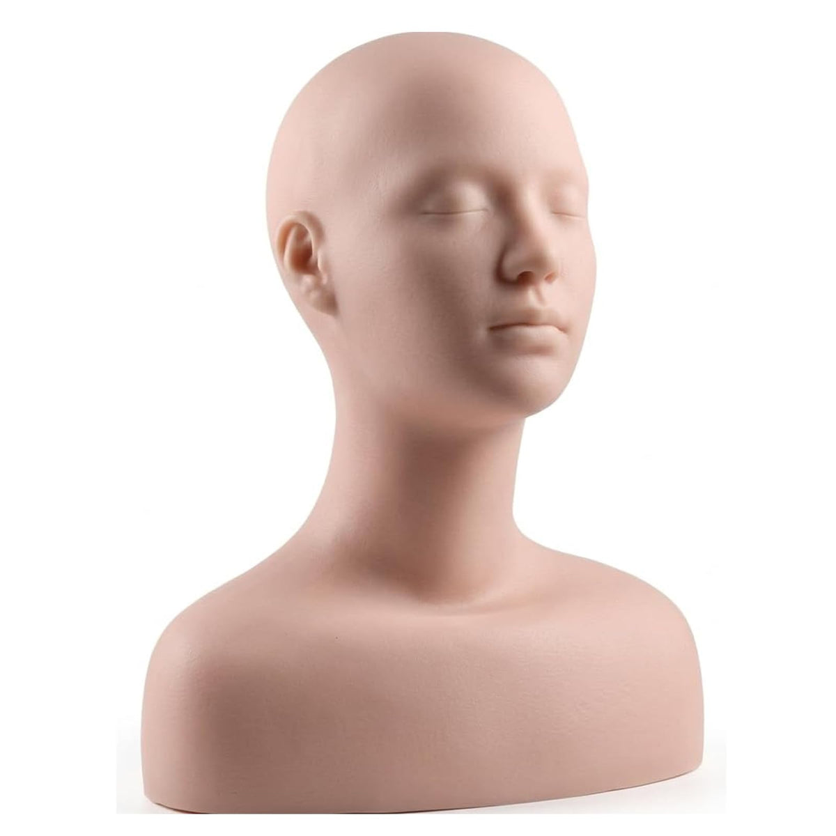 Lwuey multi-function makeup practice head with lifelike facial features for precise technique rehearsal