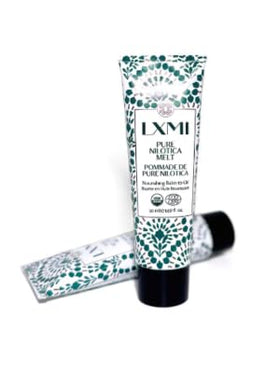 LXMI balm-to-oil transition demonstrated on wrist for versatile use.