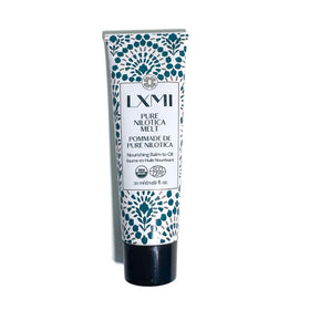 LXMI Pure Nilotica Melt Barrier Balm packaging, showing eco-friendly tube for sustainable skincare.