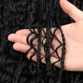 LYCSOU Pre-looped braids ensure quick installation and reliable styling.