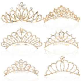 Lyellfe tiara crowns in various styles with secure combs for lasting wear.